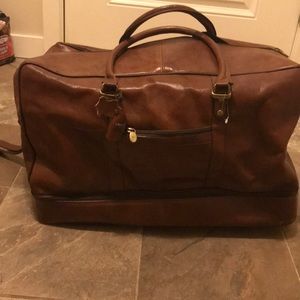 valentina leather duffle bag